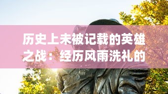 历史上未被记载的英雄之战：经历风雨洗礼的勇士们在命运交汇点的辉煌决战