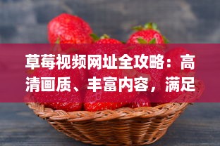 草莓视频网址全攻略：高清画质、丰富内容，满足您所有在线观看需求 v4.8.2下载