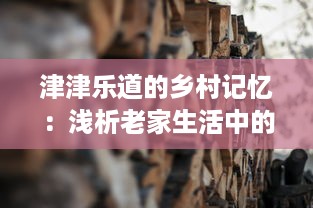 津津乐道的乡村记忆：浅析老家生活中的传统习俗与丰富人文情感