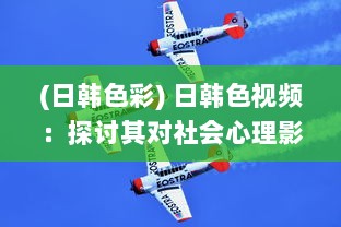 (日韩色彩) 日韩色视频：探讨其对社会心理影响及法律规制的紧迫性