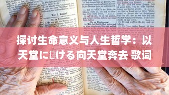 探讨生命意义与人生哲学：以天堂に駆ける向天堂奔去 歌词为视角的深度解析与思考