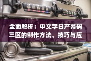 全面解析：中文字日产幕码三区的制作方法、技巧与应用实践大全