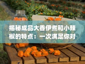 揭秘成品大香伊煮和小辣椒的特点：一次满足你对口感和辣度的双重追求 v2.9.1下载