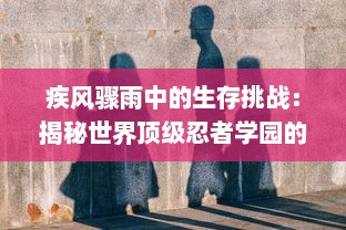 疾风骤雨中的生存挑战：揭秘世界顶级忍者学园的秘密训练和神秘冒险