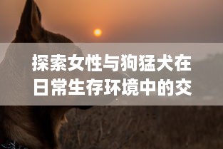 探索女性与狗猛犬在日常生存环境中的交流平衡，以实验为基础的69种独特交互视角解析