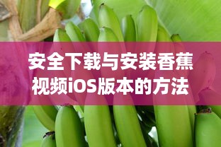 安全下载与安装香蕉视频iOS版本的方法与技巧